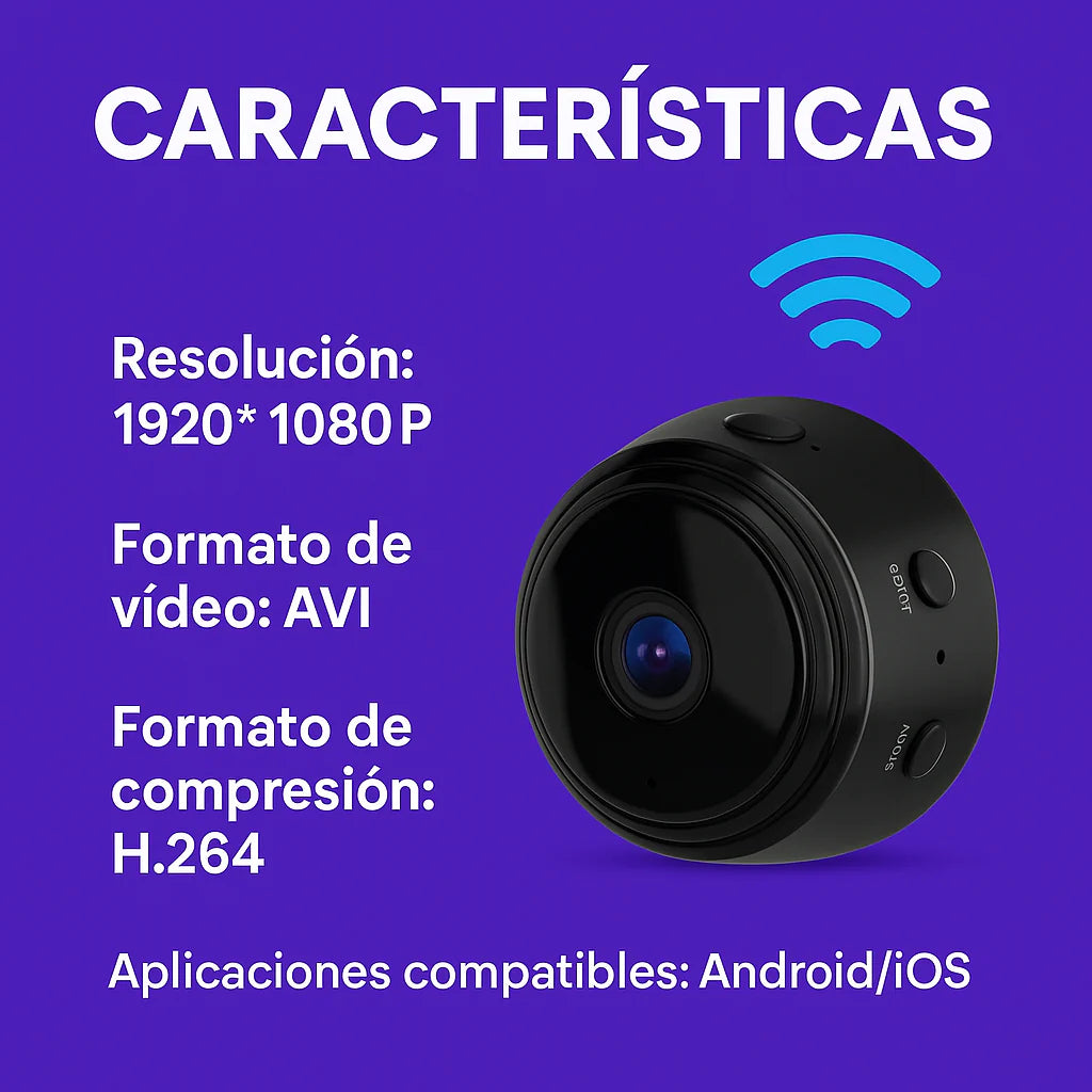MINI CÁMARA DE SEGURIDAD ESPÍA A9
