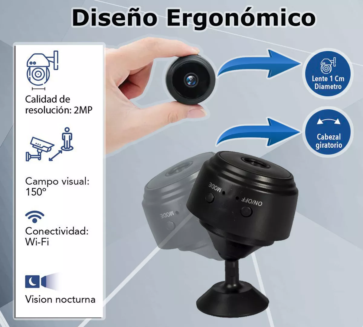 MINI CÁMARA DE SEGURIDAD ESPÍA A9