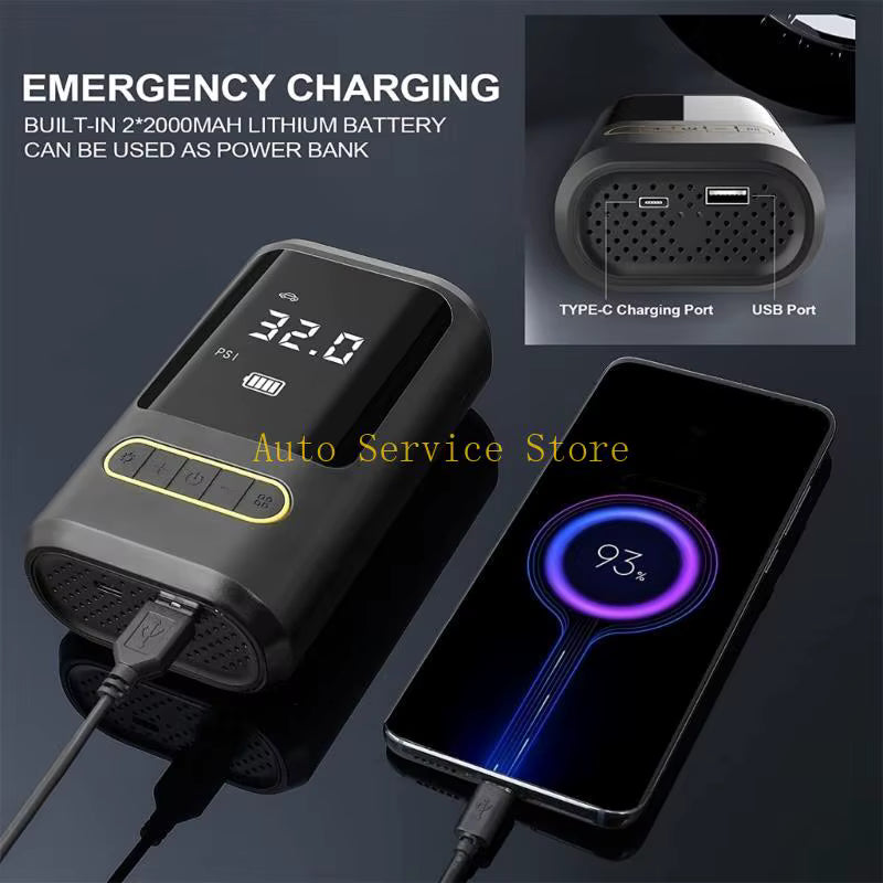 COMPRESOR PORTATL RECARGABLE PREMIUM